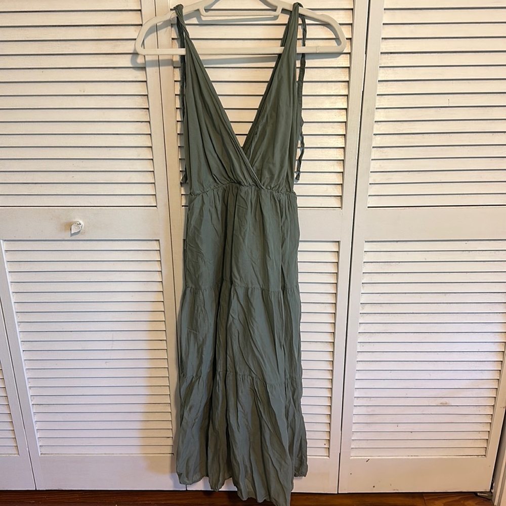 Green maxi dress from Spain